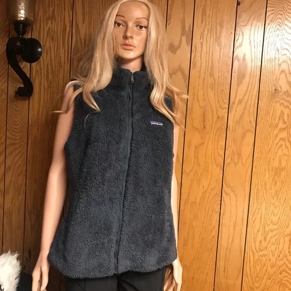 Patagonia" Los Gatos Fleece-Vest-Dark Gray-Size L -Good Condition - Picture 13 of 15